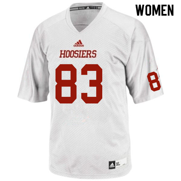 Women #83 Asher King Indiana Hoosiers College Football Jerseys Sale-White